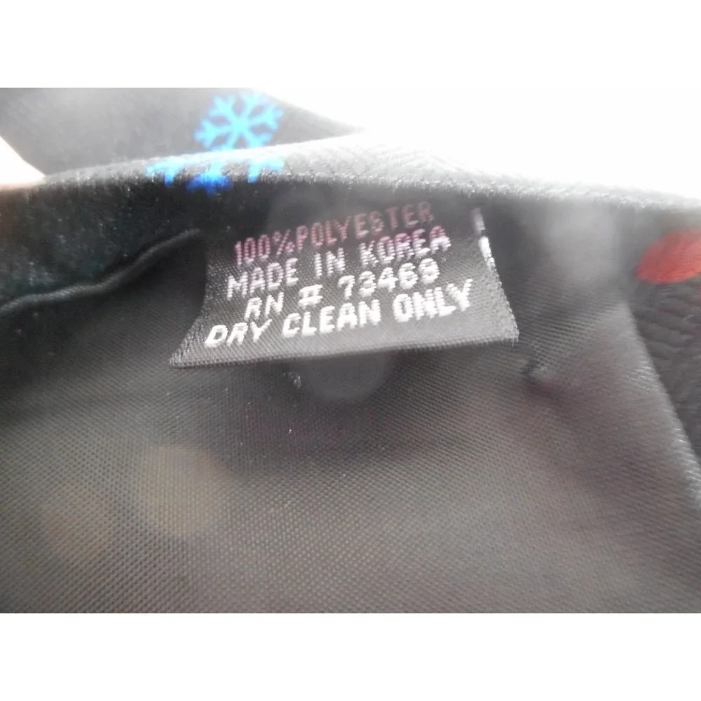 Vintage Looney Tunes Tazmania Devil with lights on black Christmas tie necktie